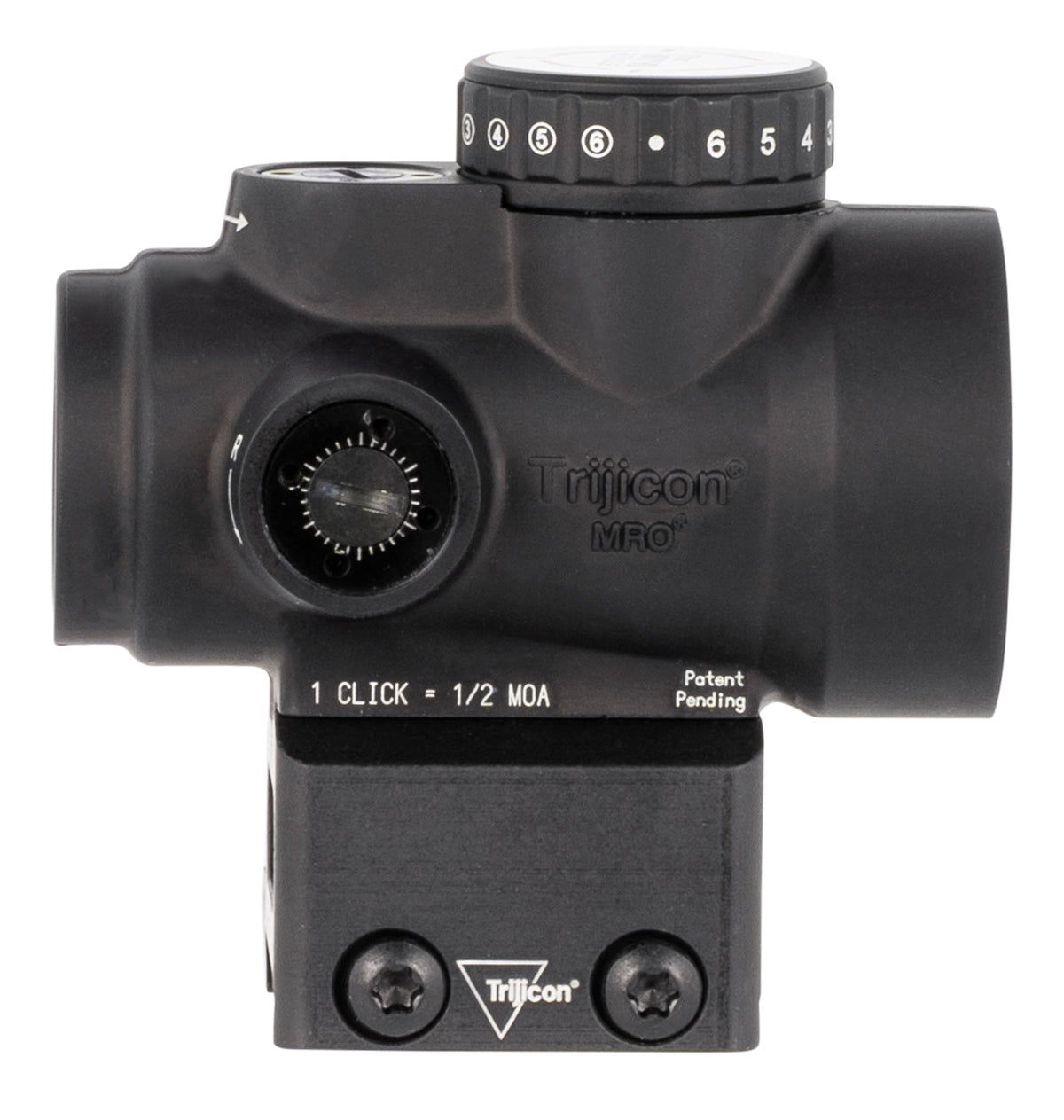 Trijicon 2200052 MRO HD Matte Black 1x25mm 2 MOA Red Dot/68 MOA Circle Reticle Full Cowitness Mount