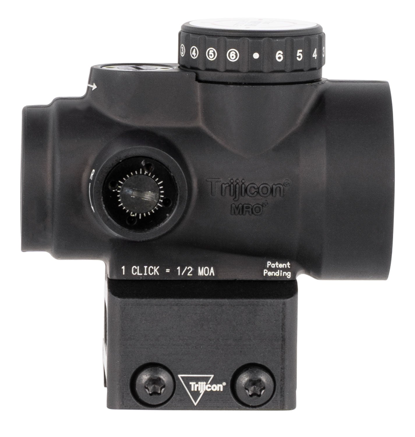 Trijicon 2200052 MRO HD Matte Black 1x25mm 2 MOA Red Dot/68 MOA Circle Reticle Full Cowitness Mount