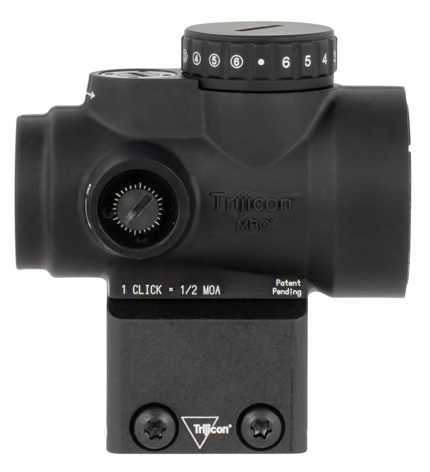 Trijicon 2200053 MRO HD Matte Black 1x25mm 2 MOA Red Dot/68 MOA Circle Reticle Lower 1/3 Cowitness Mount