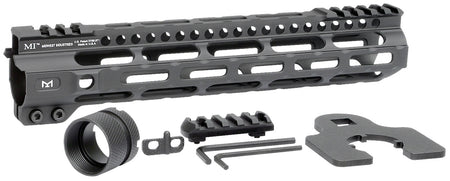 Midwest Industries MICRLW105 Combat Lightweight AR-15 M-LOK Handguard 10.50" Black Hardcoat Anodized