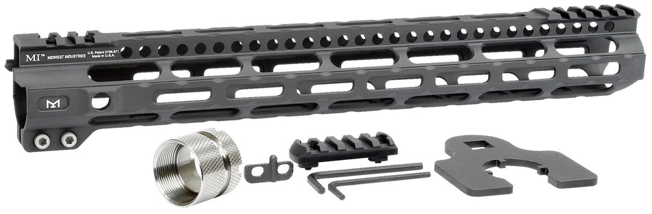 Midwest Industries MIULW14 Ultralight AR-15 M-LOK Handguard 14" Black Hardcoat Anodized Aluminum Picatinny
