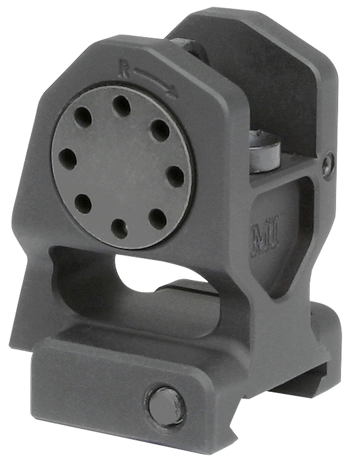 Midwest Industries MICBUIS Combat Rifle Fixed Rear Sight Black Hardcoat Anodized for AR-15/M16/M4