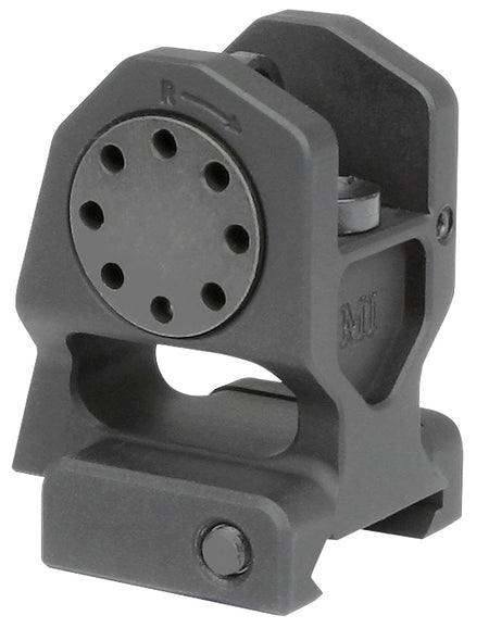 Midwest Industries MICBUIS Combat Rifle Fixed Rear Sight Black Hardcoat Anodized for AR-15/M16/M4