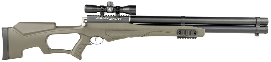Umarex AirSaber PCP Airbow Combo with Axeon 4x32mm Scope and 3 Field-Tipped Arrows Black