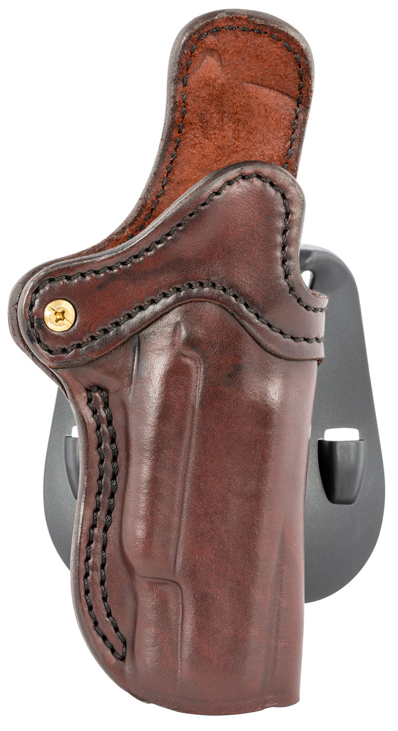 1791 Gunleather BH1 Optic Ready OWB Size 01 Signature Brown Leather Paddle Holster, Adjustable Cant, Fits 4-5" 1911, Right Hand