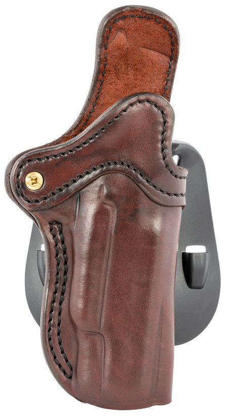 1791 Gunleather BH1 Optic Ready OWB Size 01 Signature Brown Leather Paddle Holster, Adjustable Cant, Fits 4-5" 1911, Right Hand