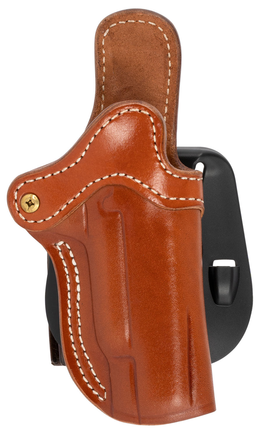 1791 Gunleather BH1 Optic Ready OWB Size 01 Classic Brown Leather Paddle Holster, Adjustable Cant, Fits 4-5" 1911, Right Hand