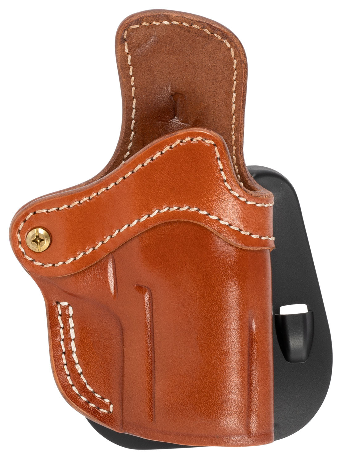 1791 Gunleather BH2.4S Optic Ready OWB 2.4S Classic Brown Leather Paddle Holster for FN 509/H&K VP9SK, Right Hand