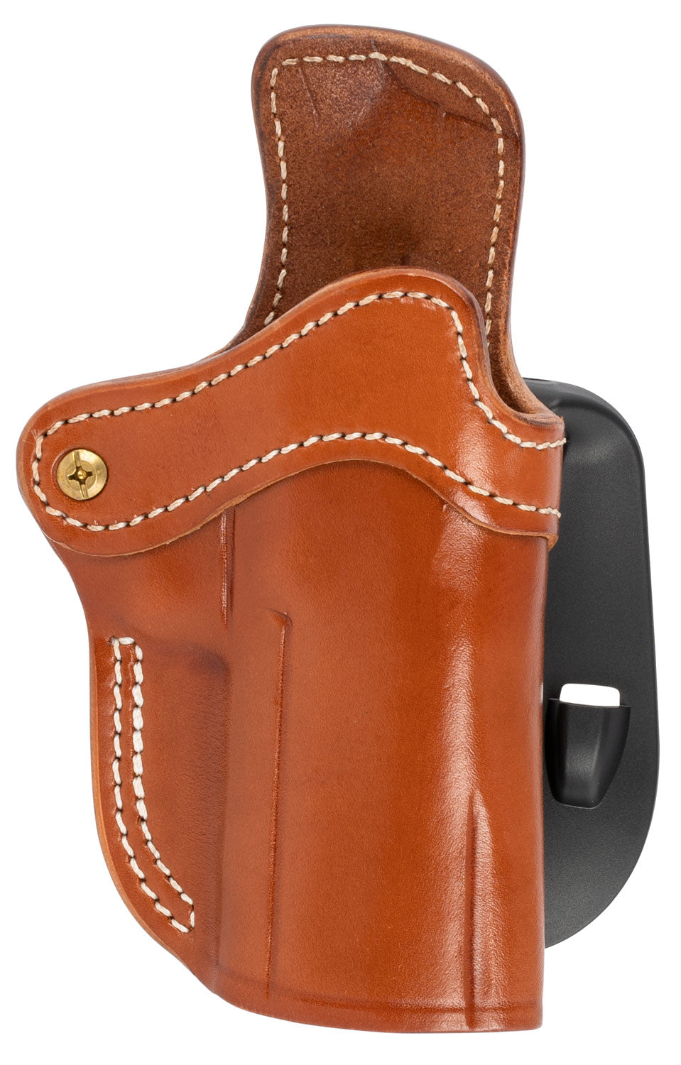 1791 Gunleather BH2.4 Optic Ready OWB 2.4 Classic Brown Leather Paddle Holster for Walther PPQ/Sig P320/Springfield XD-M, Right Hand