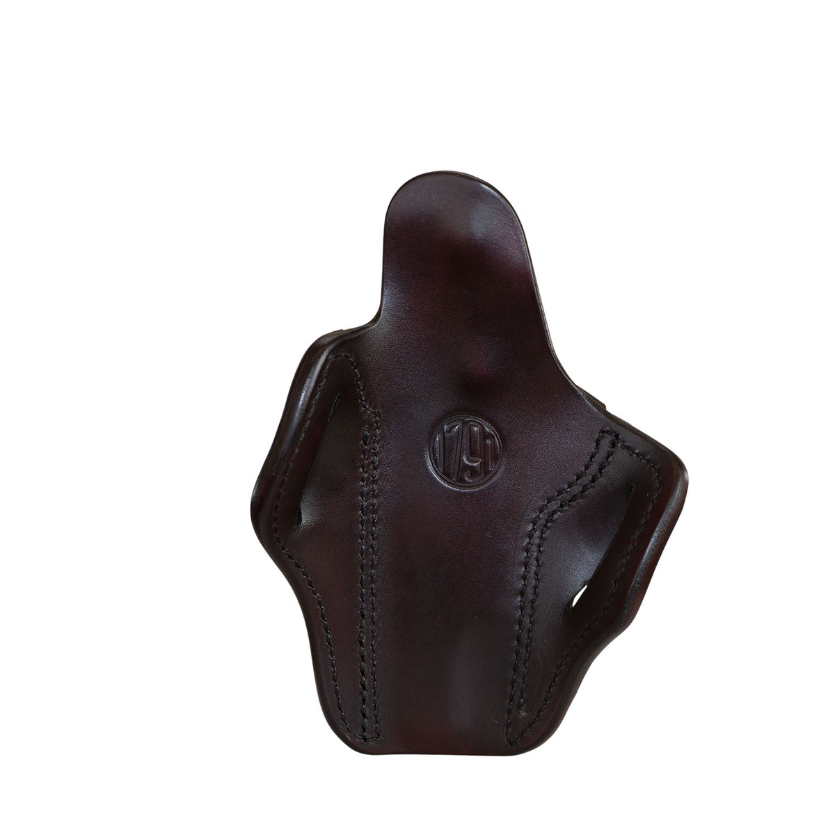 1791 Gunleather BH1 Optic Ready OWB Size 01 Signature Brown Leather Belt Slide Holster for 5" 1911, Right Hand