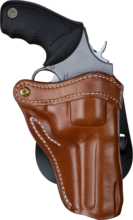 1791 Gunleather RVH2 OWB Classic Brown Leather Paddle Holster – Right Hand, Fits Ruger GP100