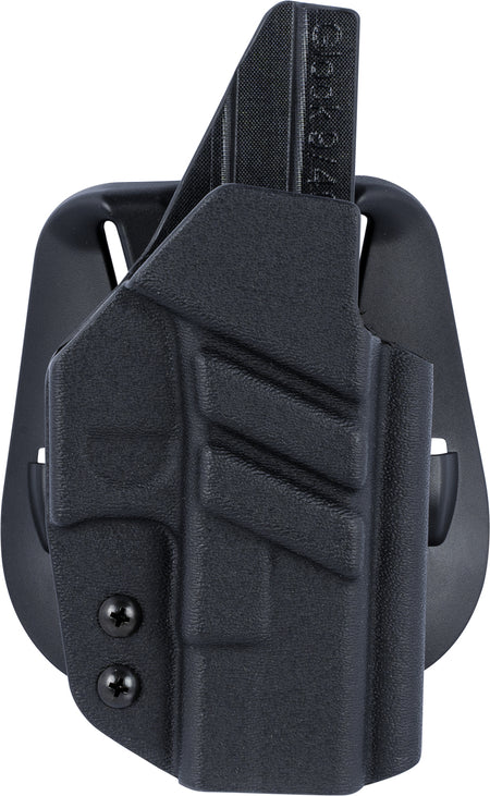 1791 Gunleather Tactical Kydex OWB Paddle Holster – Black, Compatible with Glock 17/19/22/23, Right Hand