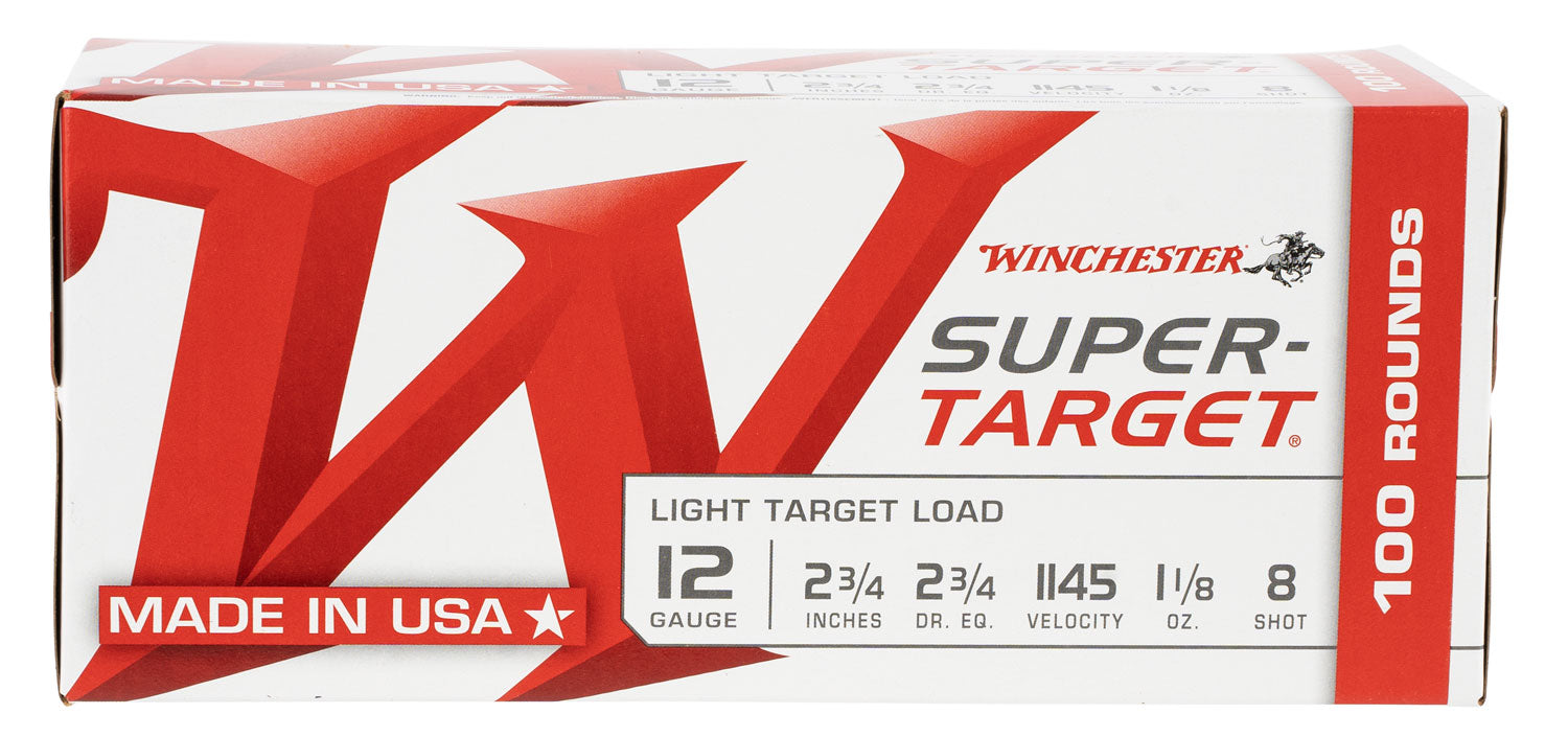 Winchester TRGT128VP Super-Target Light Target 12 Gauge 2.75" 1-1/8oz 8 Shot 1145 fps