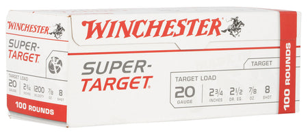 Winchester Super-Target Value Pack 20 Gauge 2.75 in / 2.75 in #8 7/8 oz