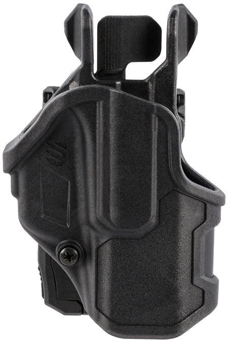 Blackhawk 410776BKR T-Series L2C OWB Holster Black Polymer Belt Slide Fits Glock 48 Right Hand