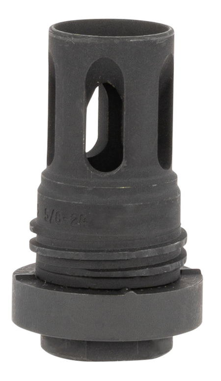 Yankee Hill 431524A Mini QD Flash Hider Black Phosphate Steel 5/8"-24 tpi 2.13" OAL for 5.56x45mm NATO AR