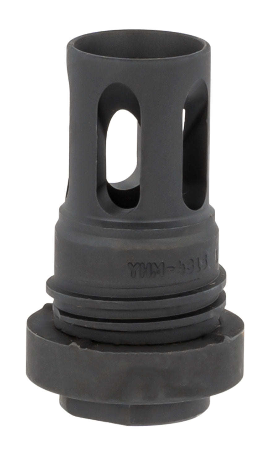 Yankee Hill 431536A Mini QD Flash Hider Black Phosphate Steel 1/2"-36 tpi 2.13" OAL for 5.56x45mm NATO AR