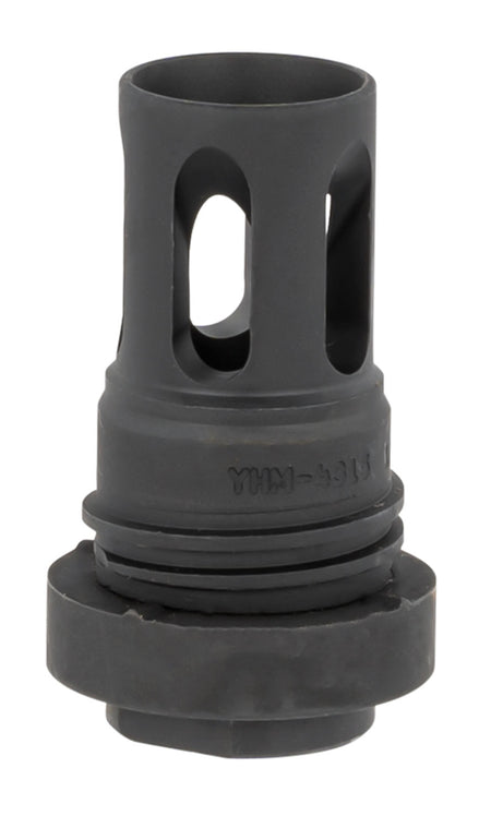 Yankee Hill 431536A Mini QD Flash Hider Black Phosphate Steel 1/2"-36 tpi 2.13" OAL for 5.56x45mm NATO AR