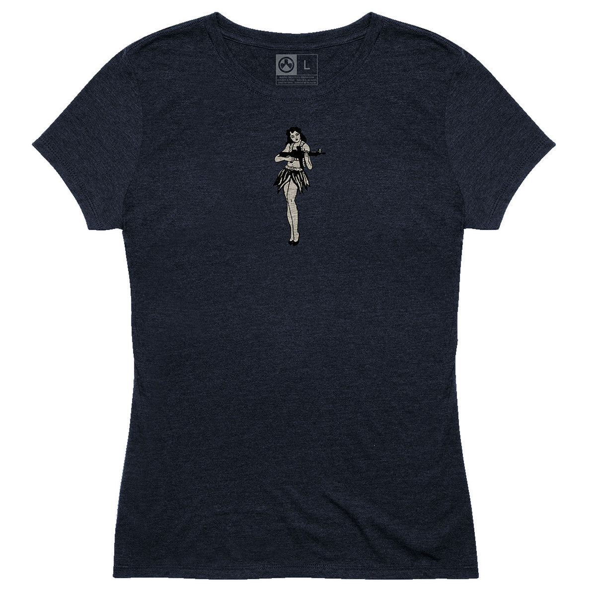 Magpul MAG1124410XS Hula Girl Women's Navy V-Neck Short Sleeve Tee, XS
