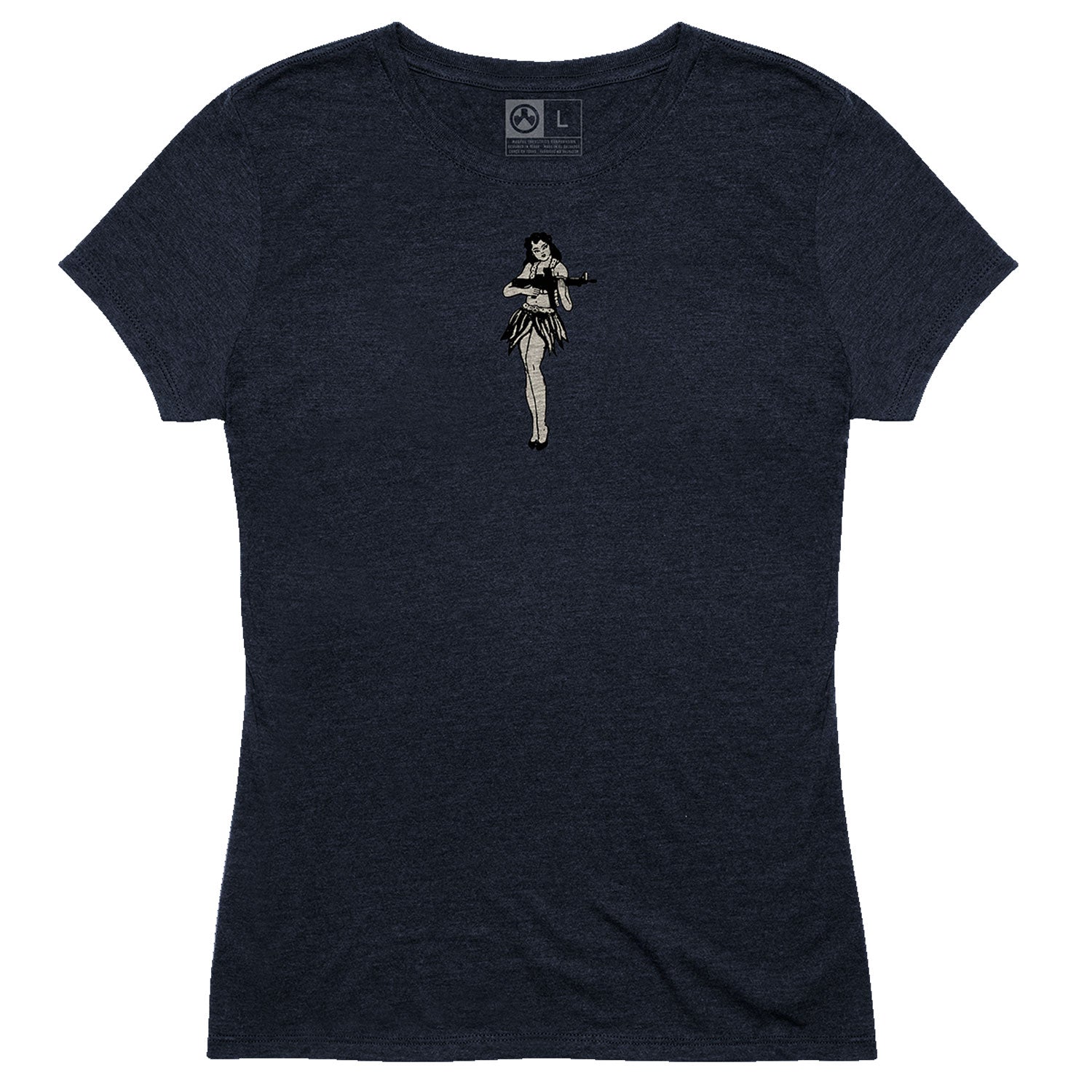 Magpul MAG1124410XS Hula Girl Women's Navy V-Neck Short Sleeve Tee, XS