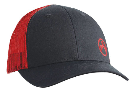 Magpul MAG1106-003 Icon Trucker Hat Black/Red Adjustable Snapback M/L Structured