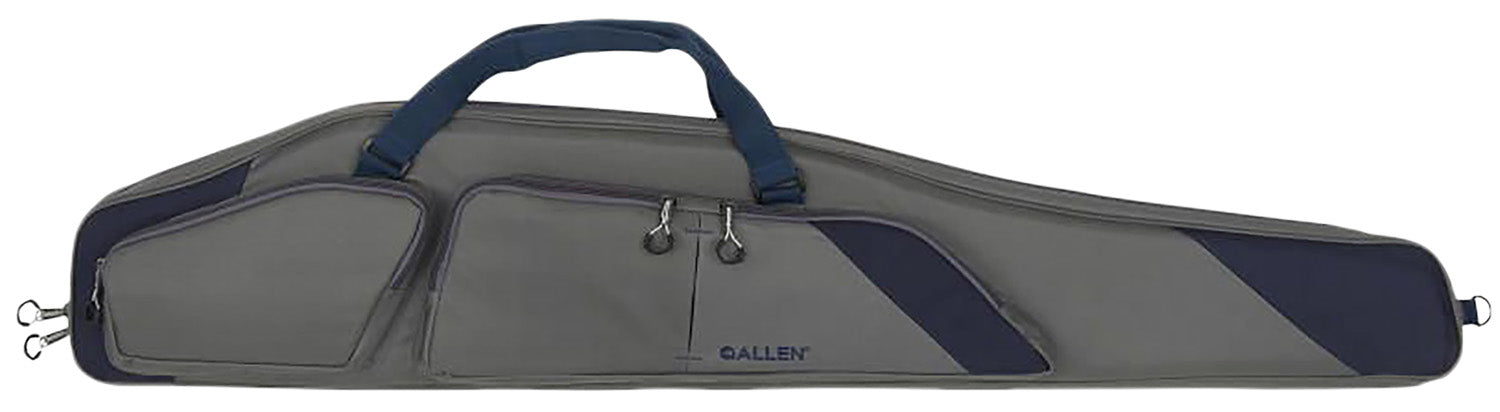 Allen Kenosha 50" Rifle Case Gray Endura with Indigo Trim and Lockable Zippers