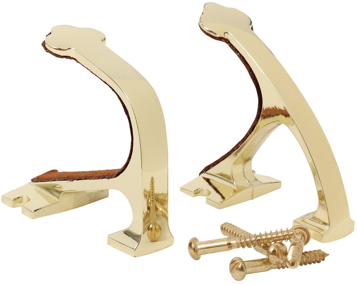 Allen 5641 Brass Firearm Wall Hanger Set