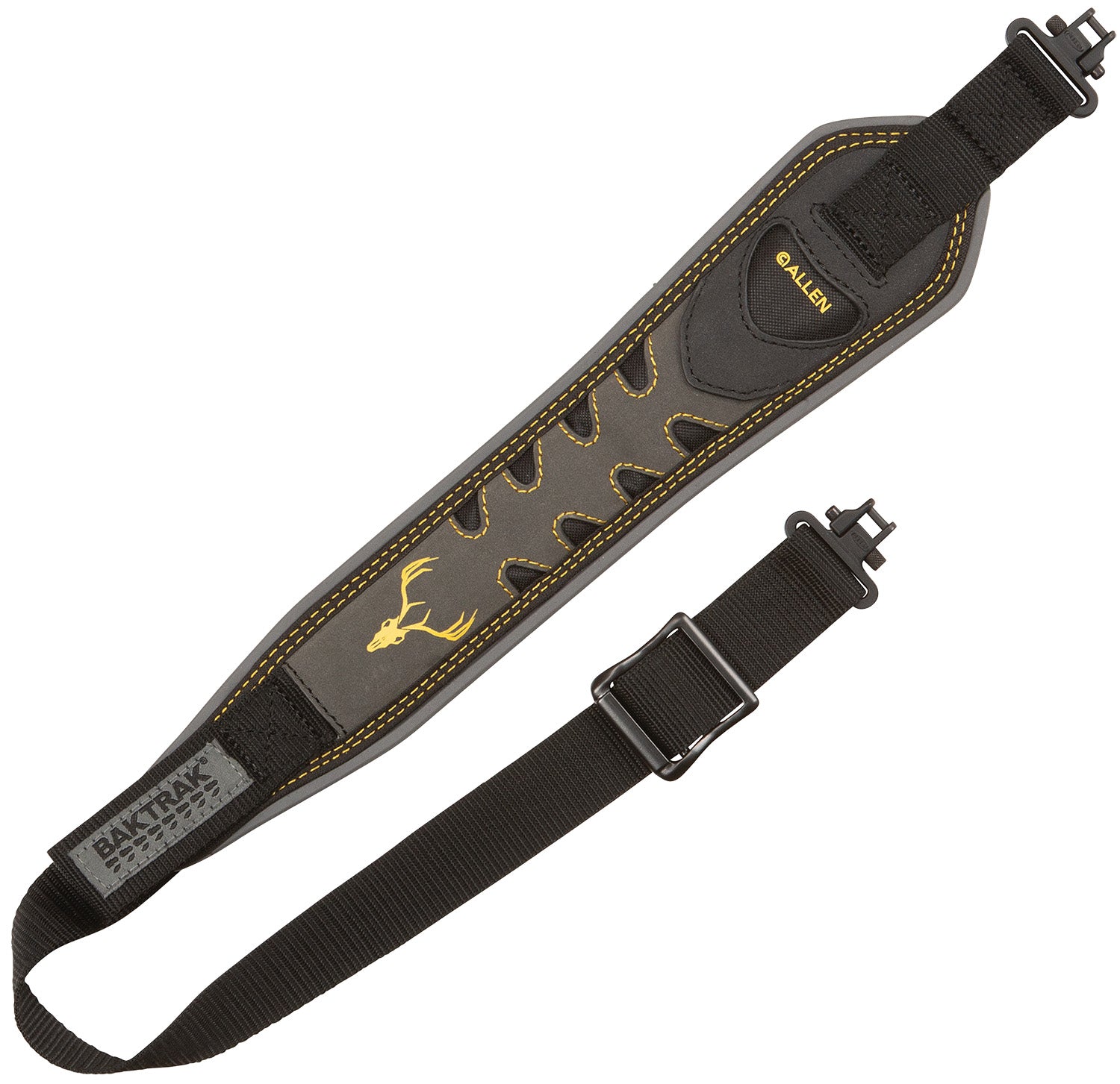 Allen 8357 Aspen Gray Nubuck Leather BakTrak Adjustable Rifle Shotgun Sling Quick Adjust