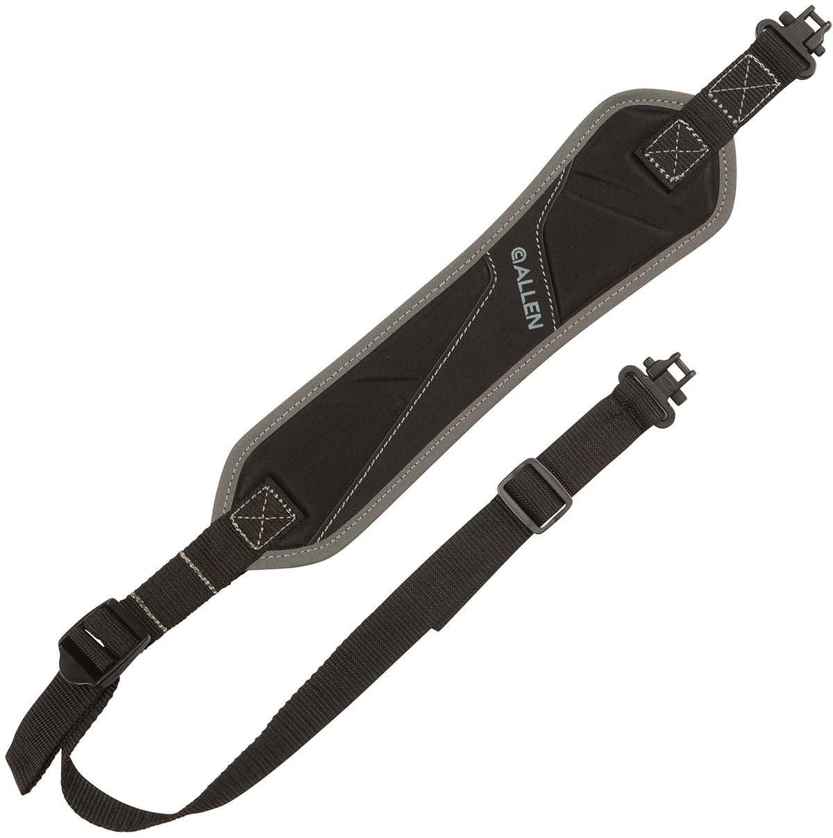 Allen 8284 Glenwood Lightweight Foam-Padded Black Nylon Rifle/Shotgun Sling with Swivels