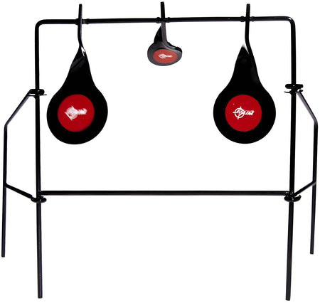 EZ-Aim 15265 Triple Spinner Steel Target with Folding Easel Stand