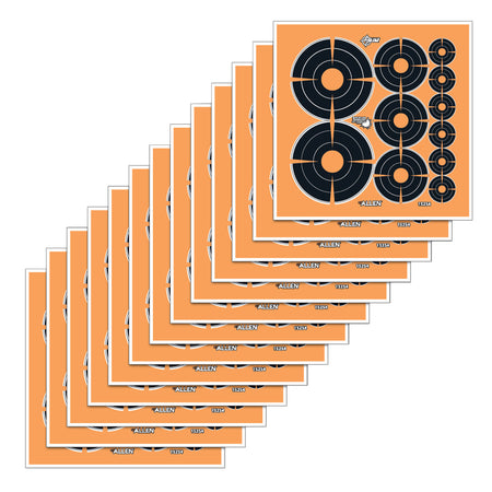 EZ-Aim 15254 Splash Reactive Adhesive Bullseye Variety Target Pack – 1", 2" & 3" Sizes, 12-Pack