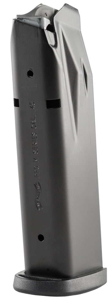 Walther Arms 2810883 PPQ 12-Round 45 ACP Handgun Magazine Black Steel