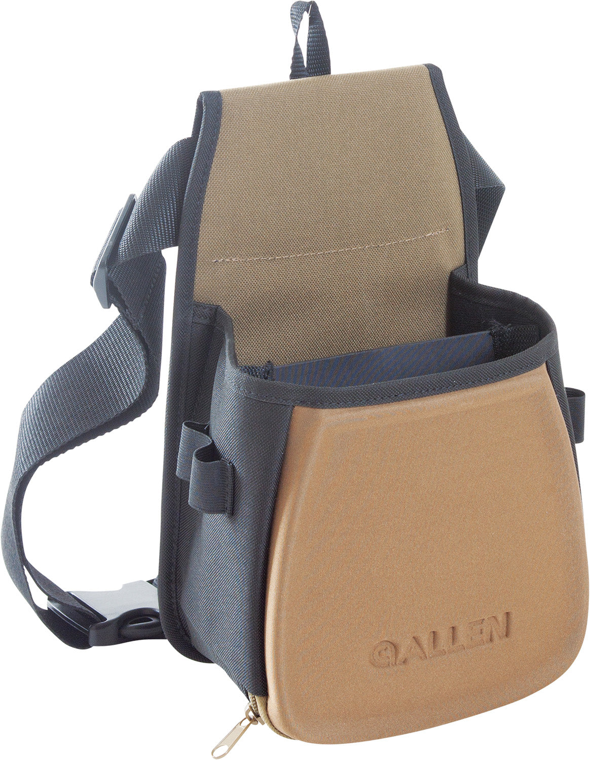 Allen Eliminator Basic Double Compartment Shooting Bag Black with Tan Accents and Choke Tube Loops