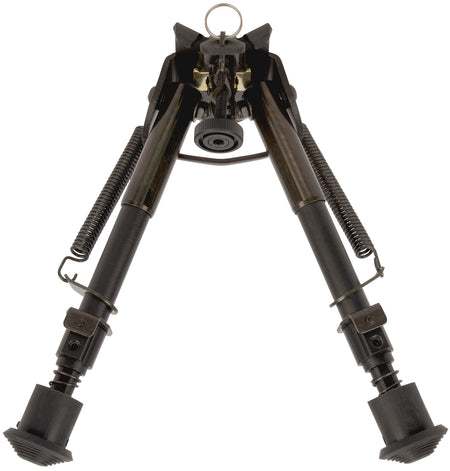 Allen 2207 Bozeman Rifle Bipod Black Aluminum Sling Swivel Stud Mount Rubber Feet 6-9" Adjustment