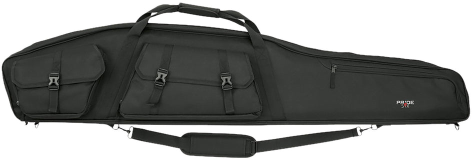 Tac Six 10949 Velocity Rifle Case 55" Black Endura 600D Polyester Lockable Zipper