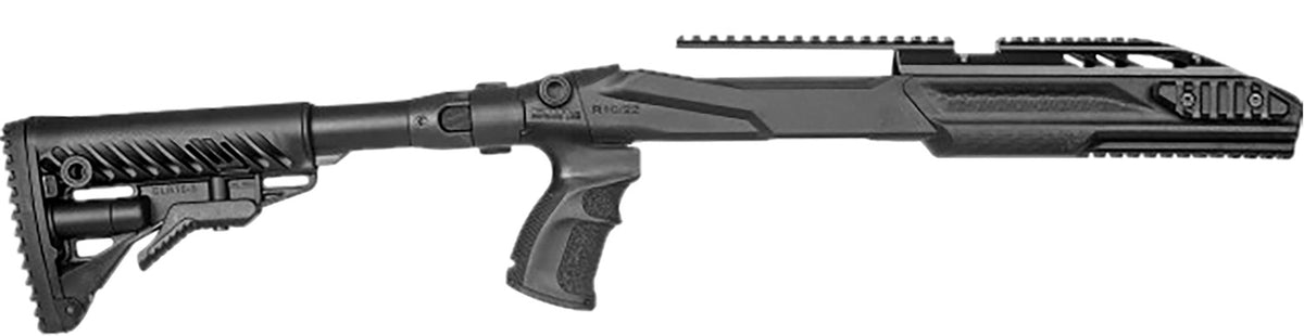 FAB Defense M4 Collapsible Stock Conversion Kit for Ruger 10/22 Left-Fold Matte Black Synthetic
