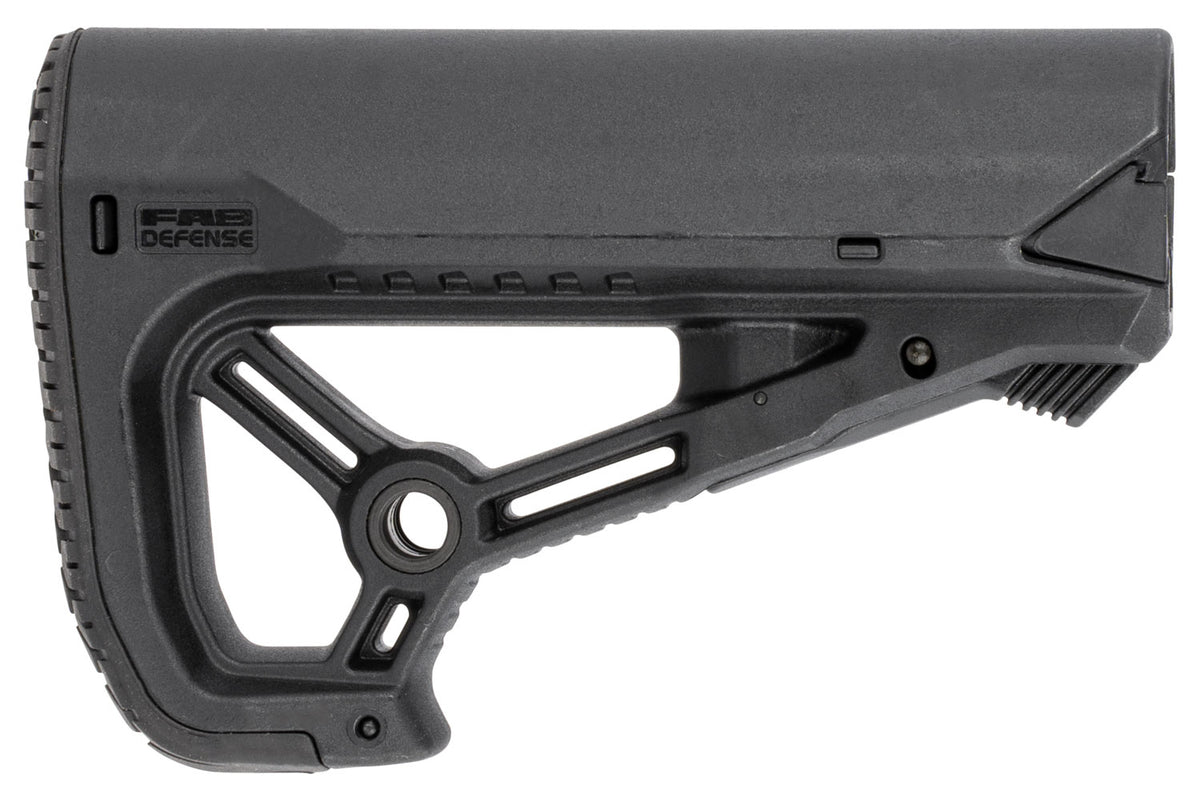 FAB Defense GL-Core S CQB Optimized Combat Buttstock for AR-15/M4 Black Fiberglass Reinforced Polymer
