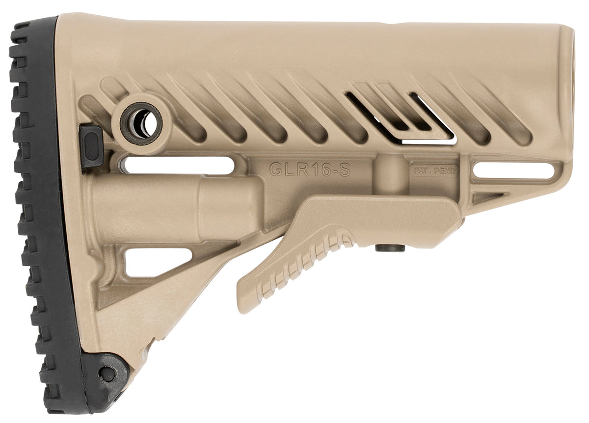 FAB Defense GLR-16 Buttstock for AR-15/M16 Flat Dark Earth Polymer