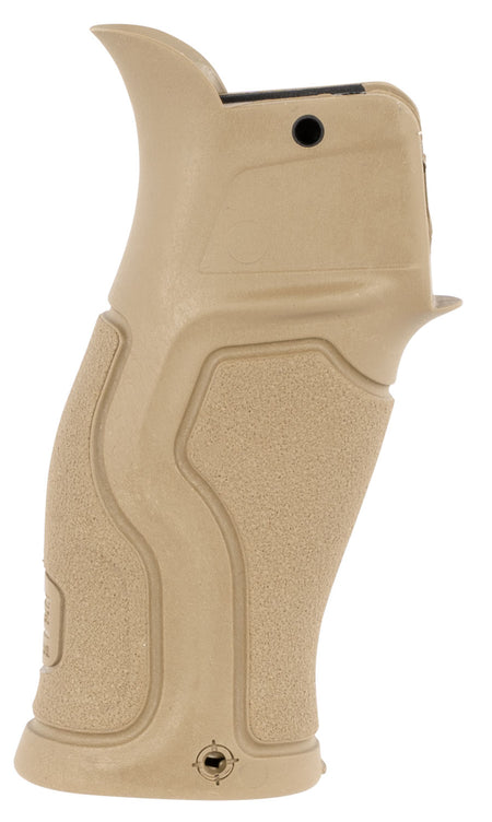 FAB Defense Gradus Ergonomic Pistol Grip 15 Degree Flat Dark Earth Rubber Overmold for AR-15 AR-10