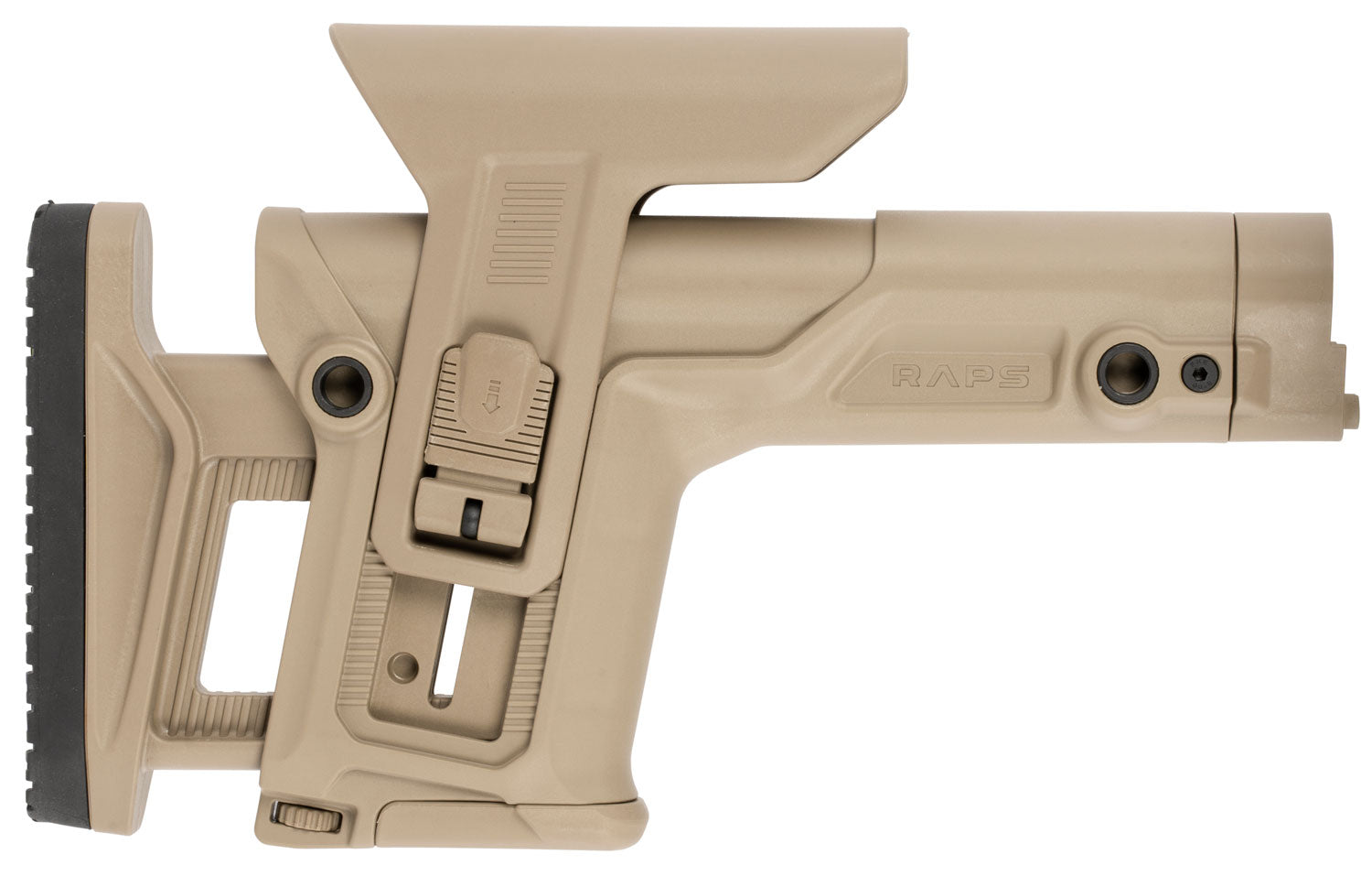 FAB Defense RAPS Rapid Adjustment Precision Stock with Integrated Cheek-Rest & Adjustable LOP FDE Polymer