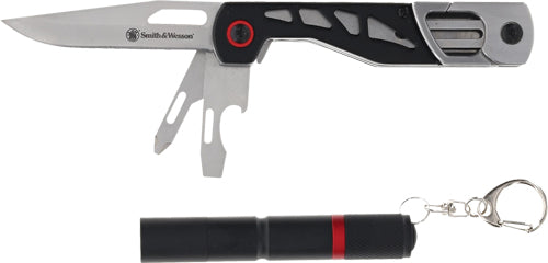 S&W Multitool Knife & Light Combo Black