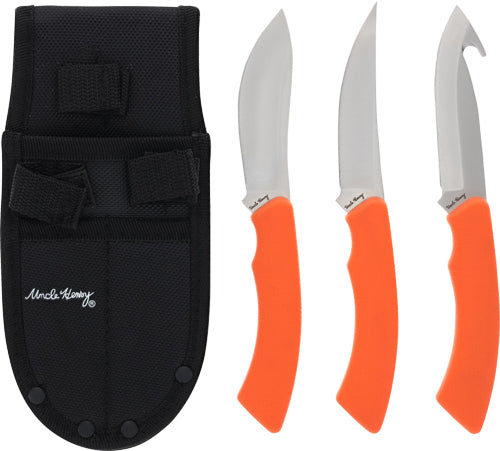 Uncle Henry Hunter Combo Knife Orange & Stainless Steel Promo Q3 2025