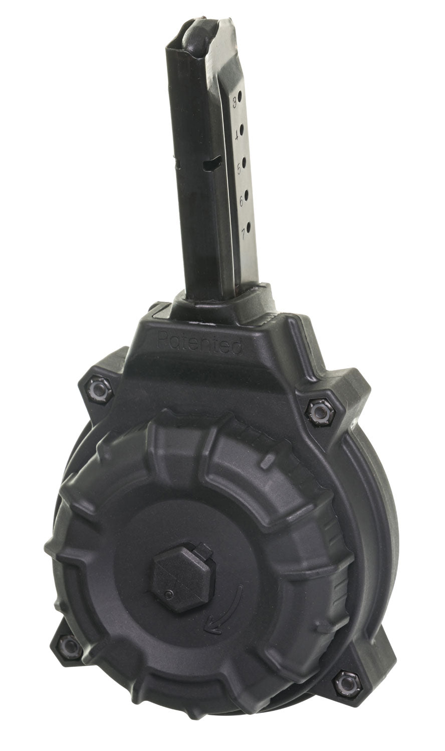 ProMag DRMA15 50-Round Drum Magazine 9mm Luger for S&W M&P Shield Black Zytel Polymer