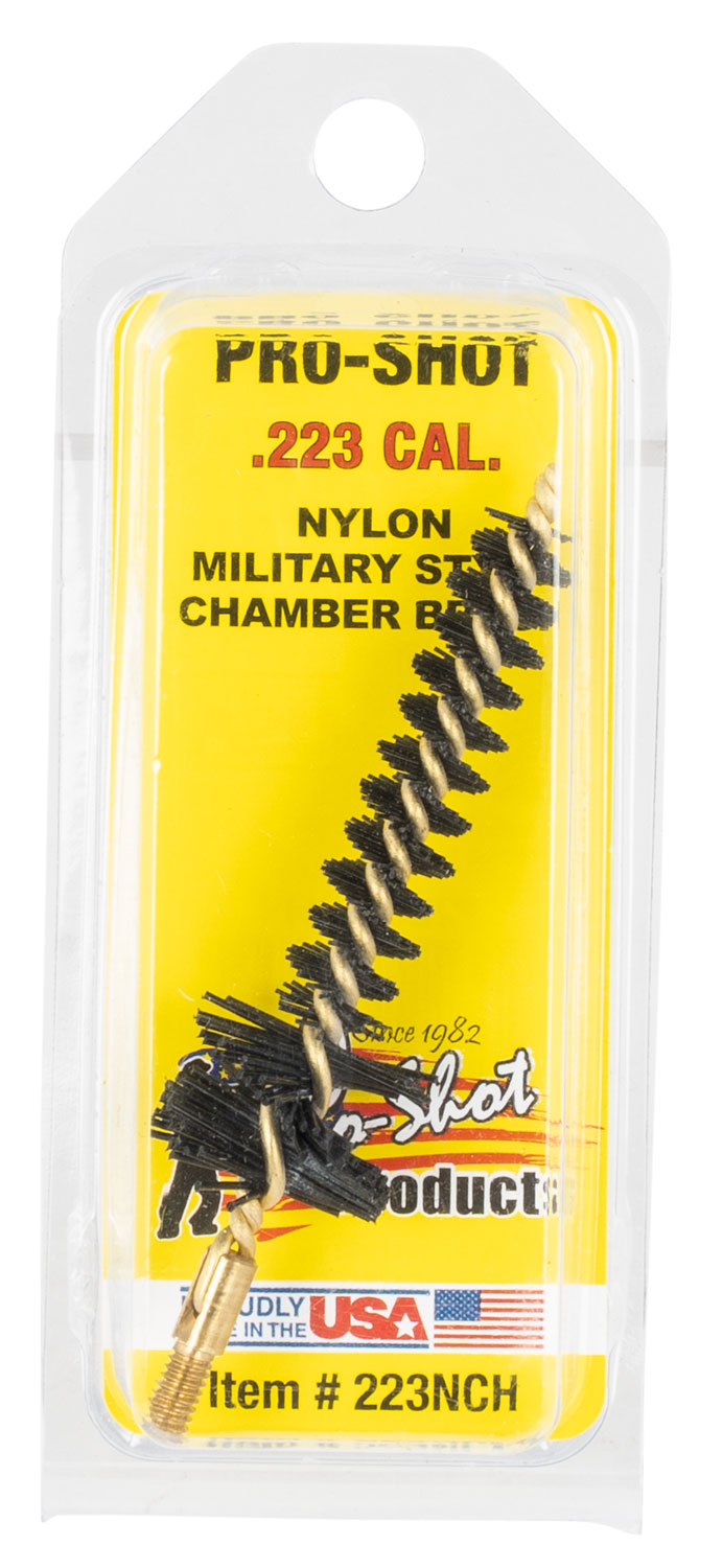 Pro-Shot 223NCH Military Style Chamber Brush .223 Rem/5.56mm AR Platform Nylon Bristles #8-32 Thread