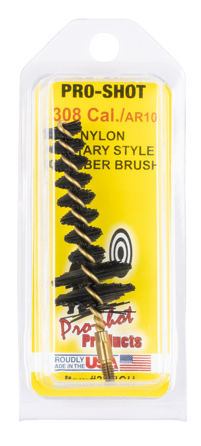 Pro-Shot 30NCH Military Style Chamber Brush .308/7.62mm AR Platform Nylon Bristles #8-32 Thread