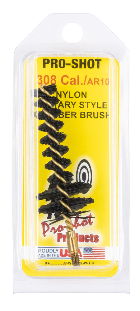 Pro-Shot 30NCH Military Style Chamber Brush .308/7.62mm AR Platform Nylon Bristles #8-32 Thread