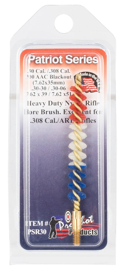 Pro-Shot PSR30 Patriot Series Bore Brush .30/.308/.300 Blackout/7.62mm Rifle Nylon #8-32 Thread