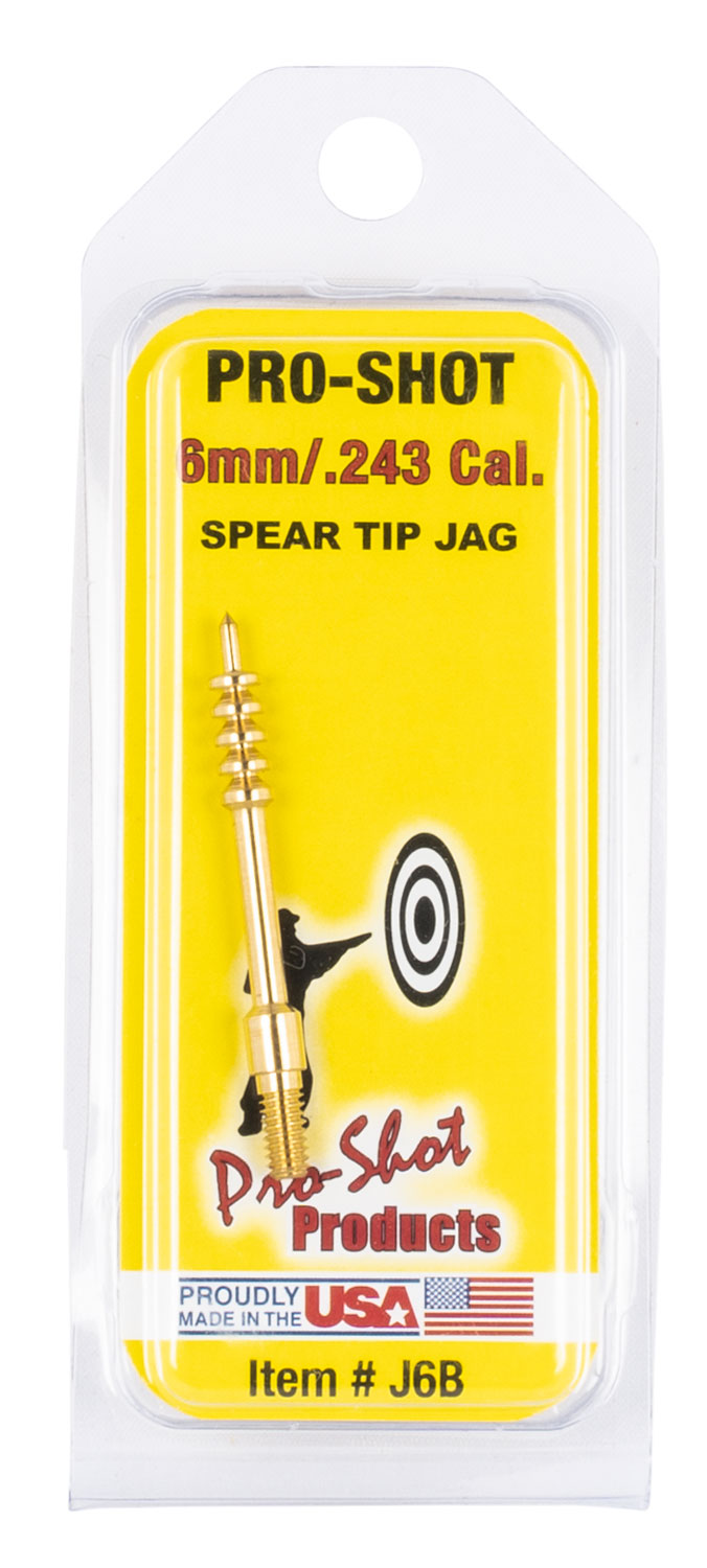 Pro-Shot J6B 6mm Rifle Brass Spear Tip Jag #8-32 Thread