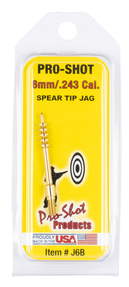 Pro-Shot J6B 6mm Rifle Brass Spear Tip Jag #8-32 Thread