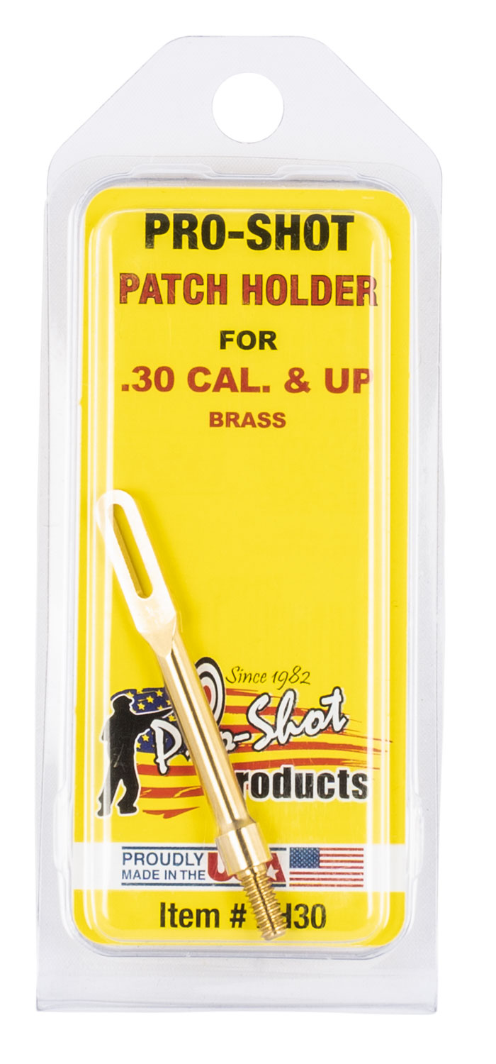Pro-Shot PH30 Brass Patch Holder .30 to .50 Cal Rifle Pistol #8-32 Thread